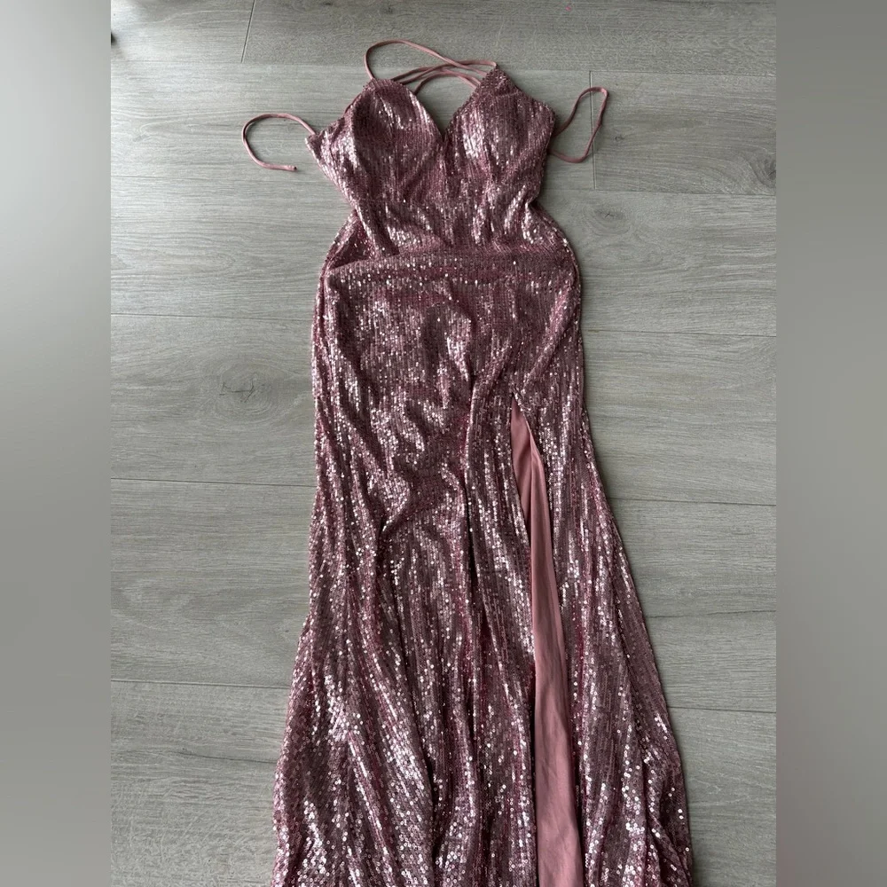 Boubou sequin pink maxi dress - Picture 7 of 10